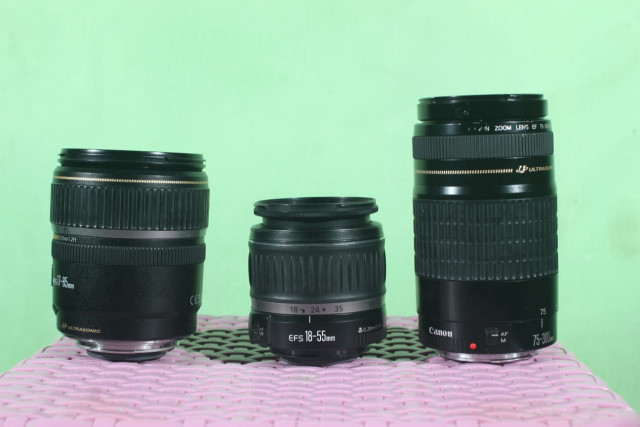 Lensa Canon 3 unit Junk
